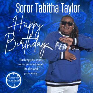 Happy Birthday, Soror Tabitha Taylor, from Xi Xi Zeta!

On behalf of the entire Xi Xi Zeta Chapter, we want to wish you the happiest of birthdays! We hope your day is filled with joy, laughter, and everything you wished for. May the year ahead be even brighter!