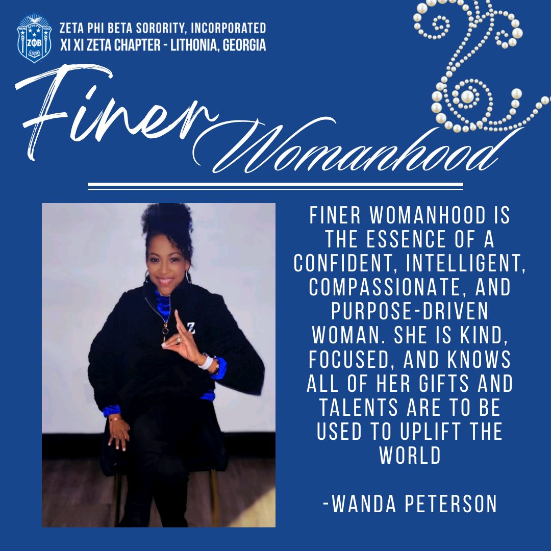 Purpose-driven and focused. 💫 Soror Wanda Peterson defines Finer Womanhood as the essence of a woman who uses her unique gifts and talents to uplift the entire world. #Uplift #ZOB1920 #FinerWomanhood #XiXiZeta