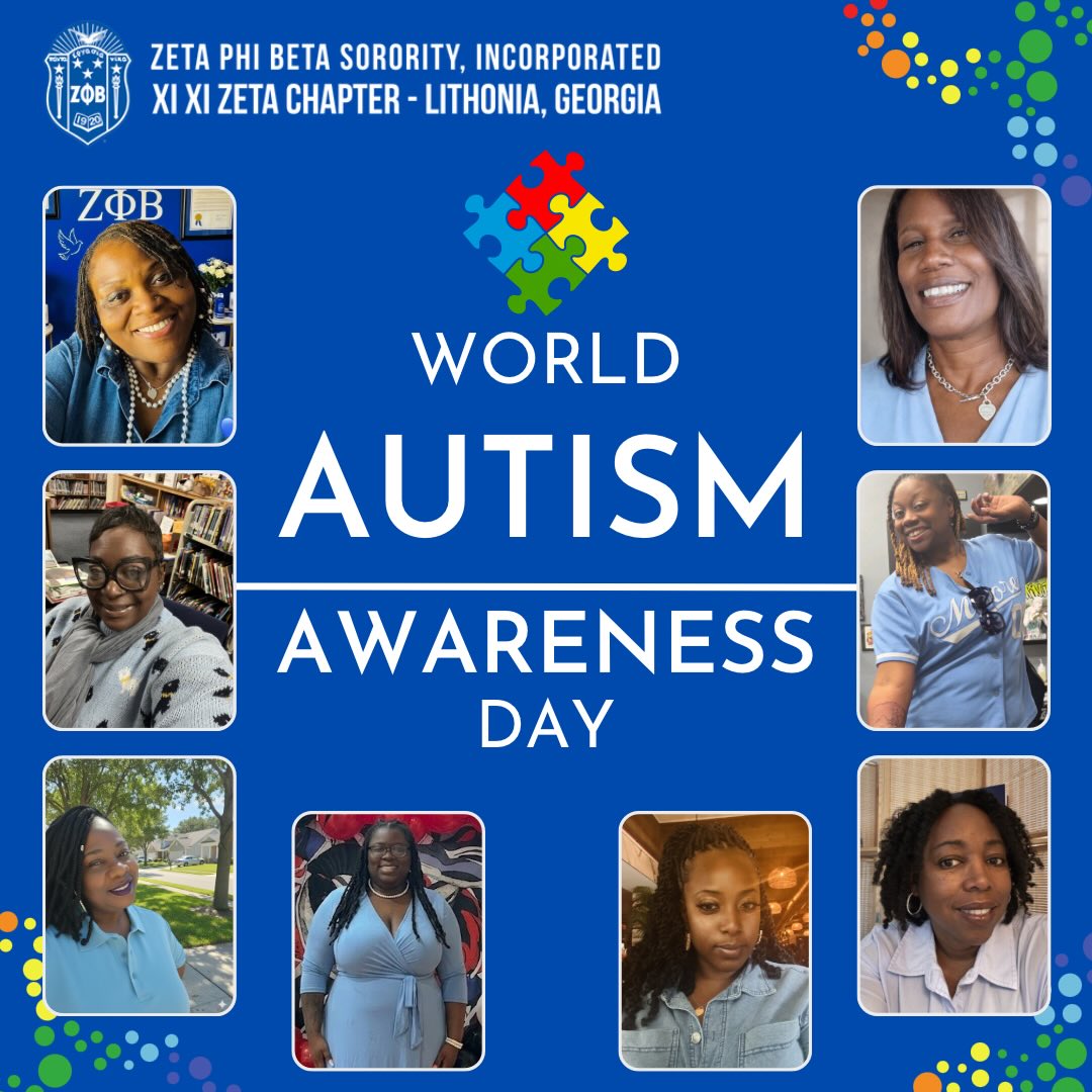 Supporting one another and spreading awareness! 💙 Today, the ladies of Zeta Phi Beta Sorority, Incorporated, Xi Xi Zeta Chapter, are proud to stand for World Autism Awareness Day. We’re wearing our blue with pride to celebrate the beautiful neurodiversity within our community.
Every piece of the puzzle matters! 🧩✨
#ZetasSupportAutismAcceptance
#ZPhiBAutismAcceptance
#ZetasSupportAutism2026
#ZPhiBZHOPE #ZPhiB