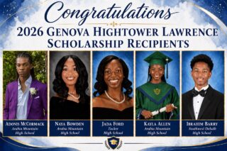 Celebrating brilliance, dedication, and the future in motion ✨🎓

Congratulations to the 2026 Genova Hightower Lawrence Scholarship recipients—your hard work, resilience, and excellence have truly paid off. The journey is just beginning, and the impact you’ll make is limitless.

Keep shining, keep striving, and never stop believing in your greatness 💙

#ScholarshipRecipients #ClassOf2026 #BlackExcellence #FutureLeaders #ScholarshipSuccess