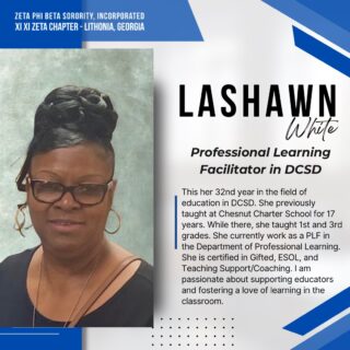 Behind every great leader is a teacher who believed in them. To the phenomenal educators of the Xi Xi Zeta Chapter: Thank you for your tireless service to our youth and our community. 

📖🦋 #ZetaPhiBeta #FinerWomanhood