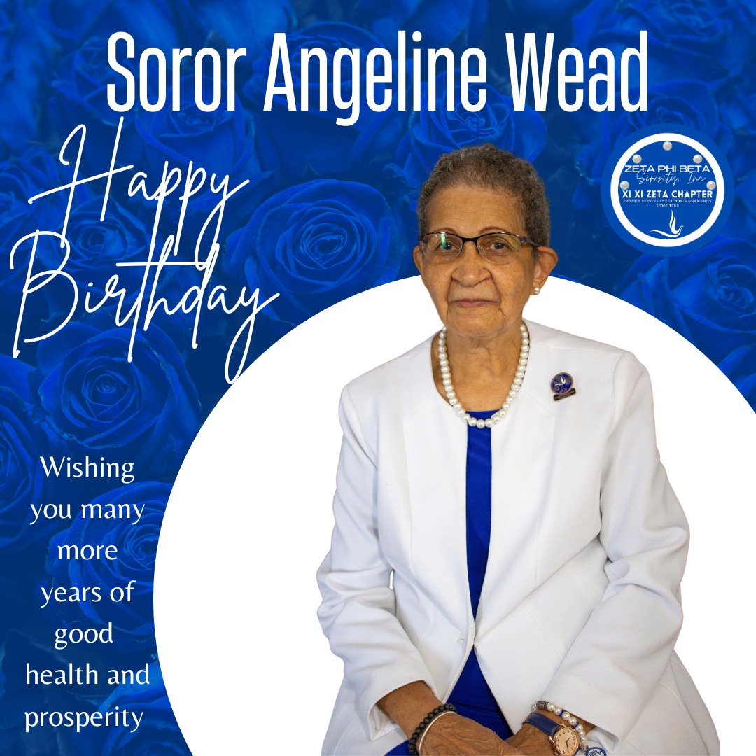 Happy Birthday, Angeline Wead, from Xi Xi Zeta!
On behalf of the entire Xi Xi Zeta Chapter, we wish you the happiest of birthdays! We hope your day is filled with joy, laughter, and everything you wished for. May the year ahead be even brighter!