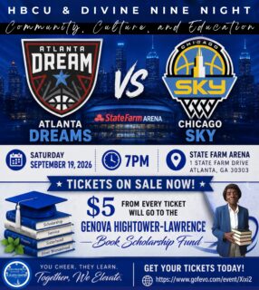 ππ GAME NIGHT FOR A GREAT CAUSE! ππ
Xi Xi Zeta Chapter invites you to join us as the Atlanta Dream take on the Chicago Sky!
π
September 19, 2026
π 7:00 PM
π State Farm Arena
When you purchase your ticket through our fundraiser link, $5 from every ticket sold will support the Genova Hightower-Lawrence Book Scholarship Fund, helping us invest in the educational success of future leaders.
Gather your family, friends, coworkers, and fellow basketball fans for an exciting night while making a meaningful impact in our community!
ποΈ Purchase tickets here:
https://www.gofevo.com/event/Xixi2
Together, we can cheer on our home team and support student achievement!
π Scholarship β’ Service β’ Sisterhood β’ Finer Womanhood π
#XiXiZeta #ZPhiB #ZetaPhiBeta #AtlantaDream #ChicagoSky ScholarshipFund Fundraiser SupportEducation AtlantaEvents CommunityImpact