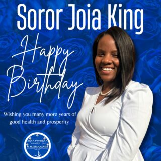Happy Birthday, Joia King, from Xi Xi Zeta!
On behalf of the entire Xi Xi Zeta Chapter, we wish you the happiest of birthdays! We hope your day is filled with joy, laughter, and everything you wished for. May the year ahead be even brighter!