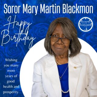 Happy Birthday, Mary Martin Blackmon, from Xi Xi Zeta!
On behalf of the entire Xi Xi Zeta Chapter, we wish you the happiest of birthdays! We hope your day is filled with joy, laughter, and everything you wished for. May the year ahead be even brighter!