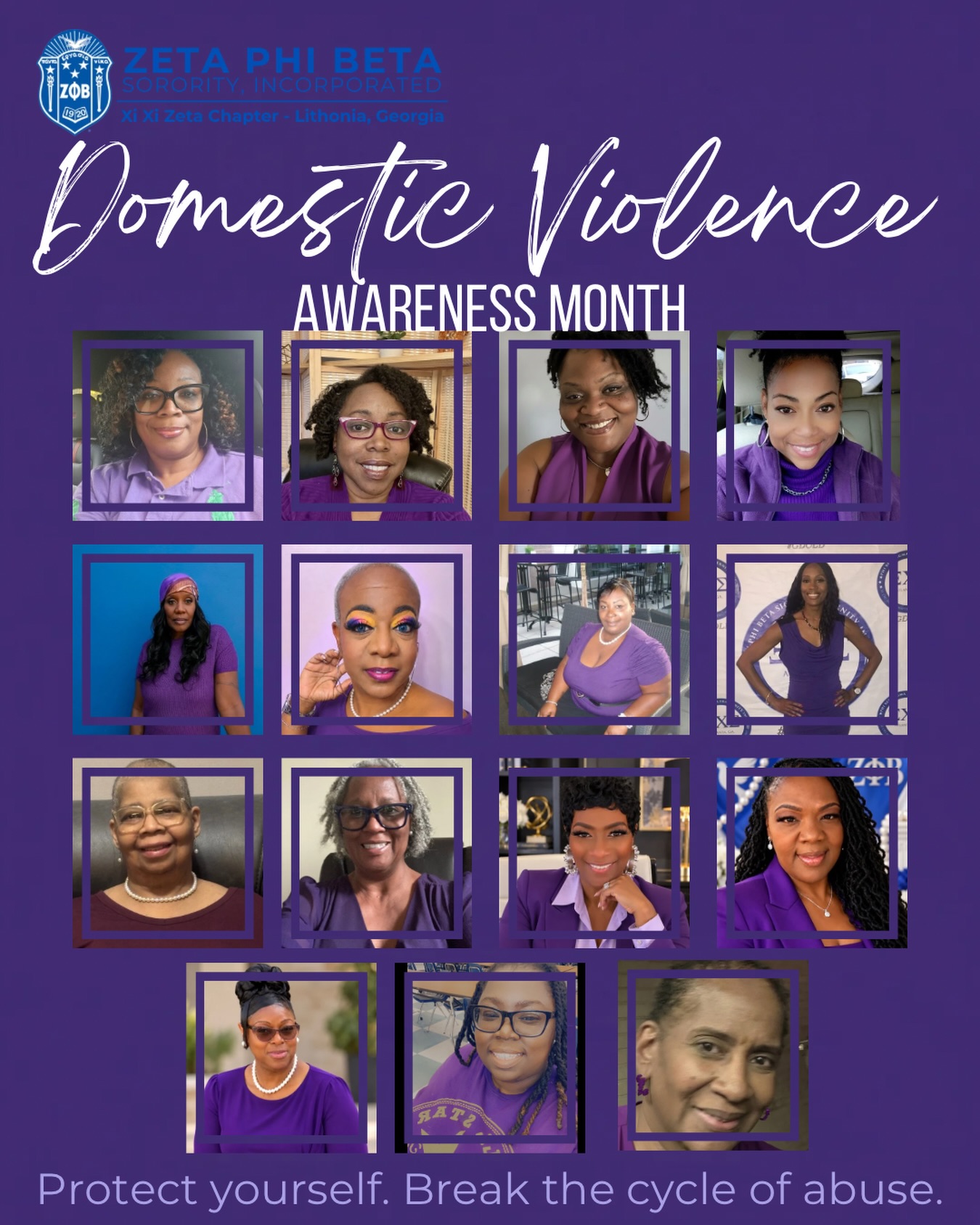 Domestic violence is the use of physical force to control and torture a partner, spouse, or children. We wear purple to bring awareness and show support for DV victims and survivors. βItβs not the bruises on the body that hurt the most. It is the wounds of the heart and the scars on the mind.β Protect yourself, break the cycle of abuse.
#zphib1920
#zphibstandsagainstdomesticviolence
#domesticviolenceawareness
#youarenotalone
#xixizeta